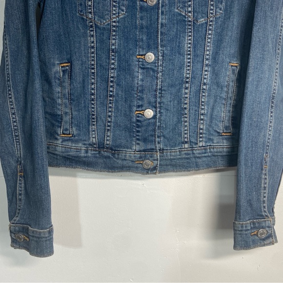 Levi Strauss Denim Jacket Women’s XS Blue Jean Trucker Button Up Long Sleeve - Picture 4 of 16